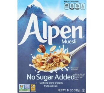 Alpen No Added Sugar Muesli Cereal – Case Of 12 – 14 Oz.