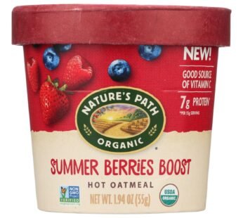 Nature’s Path Organic Hot Oatmeal -summer Berries Boost – Case Of 12 – 1.94 Oz