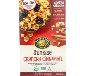 Nature’s Path Organic Sunrise Cereal – Crunchy Cinnamon – Case Of 12 – 10.6 Oz.