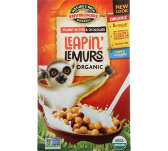 Envirokidz – Leapin’ Lemurs Cereal – Peanut Butter And Chocolate – Case Of 12 – 10 Oz.