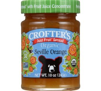 Crofters Fruit Spread – Organic – Just Fruit – Seville Orange – 10 Oz – Case Of 6