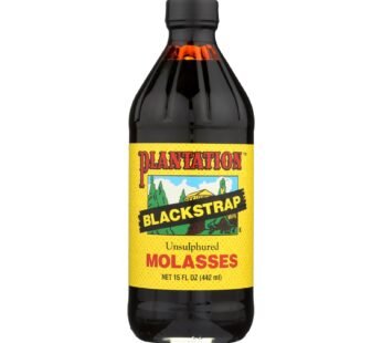 Plantation Blackstrap Molasses Syrup – Unsulphured – Case Of 12 – 15 Fl Oz.