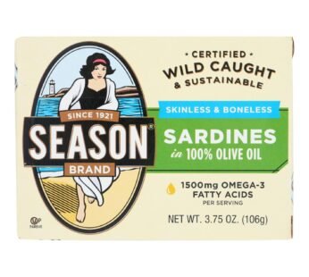 Season Skinless & Boneless Sardines In Pure Olive Oil – Case Of 12 – 3.75 Oz