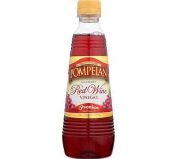 Pompeian Gourmet Vinegar – Red Wine – Case of 12 – 16 Fl oz.