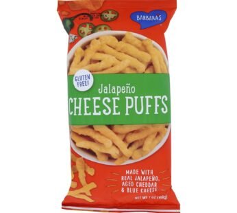 Barbara’s Bakery – Cheese Puffs – Jalapeno – Case Of 12 – 7 Oz.