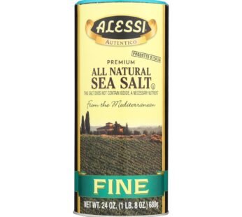 Alessi – Mediterranean Sea Salt – Fine – Case Of 6 – 24 Oz.