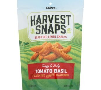 Calbee Snapea Crisp – Lentil Snaps – Tomato Basil – Case Of 12 – 3 Oz