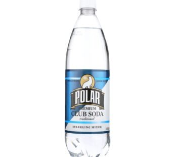 Polar Beverages Club Soda – Case Of 12 – 33.8 Fl Oz