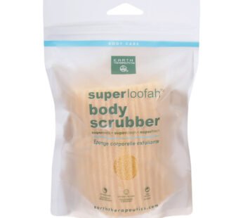 Earth Therapeutics Loofah – Super – Body Scrubber – Green – 1 Count