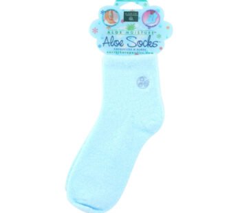 Earth Therapeutics Aloe Socks Blue – 1 Pair