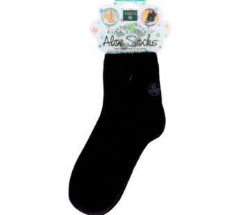 Earth Therapeutics Moisturizing Aloe Socks Black – 1 Pair