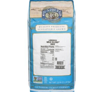 Lundberg Family Farms Wild Blend Whole Grain Brown Rice – Single Bulk Item – 25lb