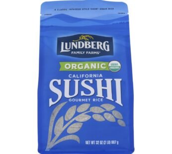 Lundberg Family Farms Organic Sushi White Rice – Case Of 6 – 2 Lb.