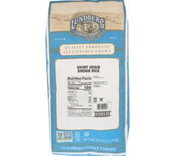 Lundberg Family Farms Brown Short Grain Rice – Single Bulk Item – 25lb