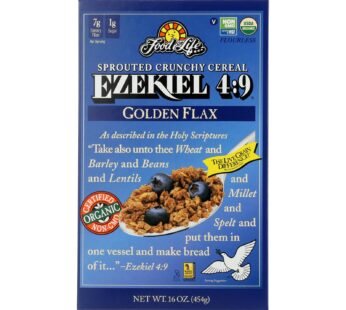 Food For Life Baking Co. Cereal – Organic – Ezekiel 4-9 – Sprouted Whole Grain – Golden Flax – 16 Oz – Case Of 6