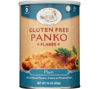 Jeff Nathan Creations Bread Crumbs – Panko Flakes – Plain – Gluten Free – 15 Oz – Case Of 12