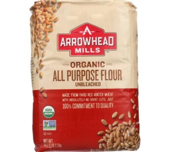 Arrowhead Mills – Organic Enriched Unbleached White Flour – Case Of 8 – 5