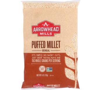 Arrowhead Mills – All Natural Puffed Millet Cereal – Case Of 12 – 6 Oz.