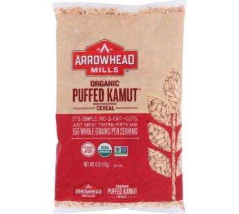 Arrowhead Mills – Organic Puffed Kamut Cereal – Case Of 12 – 6 Oz.