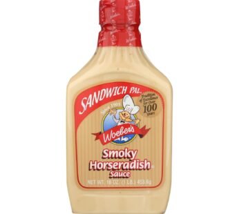 Woeber’s Sandwich Pal Smoky Horseradish Sauce – Case Of 6 – 16 Fl Oz.