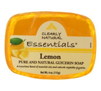 Clearly Natural Glycerine Bar Soap Lemon – 4 Oz