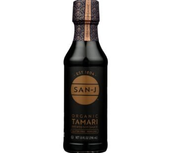 San – J Tamari Soy Sauce – Organic – Case Of 6 – 10 Fl Oz.