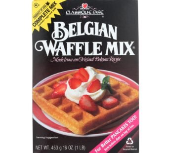 Classique Fare Belgian Waffle Mix – Case Of 6 – 16 Oz.