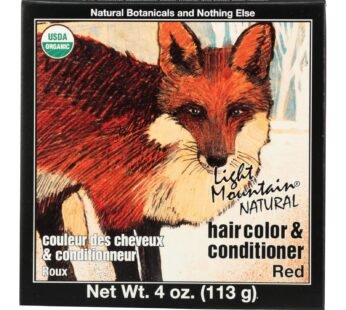 Light Mountain Organic Hair Color And Conditioner – Red – 4 Oz