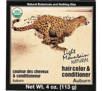 Light Mountain Hair Color/Conditioner – Organic – Auburn – 4 oz