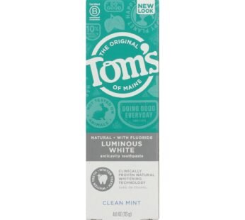 Tom’s Of Maine – Thspst Luminous Cln Mint – Case Of 6 – 4 Oz