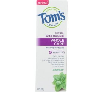 Tom’s Of Maine – Tp Whole Care Sprmnt Fluor – Case Of 6 – 4 Oz