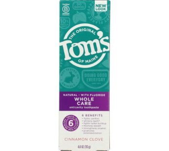 Tom’s Of Maine – Tp Whole Care Cinnamn Clove – Case Of 6 – 4 Oz