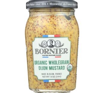 Bornier – Mustard – Organic Whole Grain – Case Of 6 – 7.4 Oz.