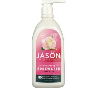 Jason Body Wash Pure Natural Invigorating Rosewater – 30 Fl Oz