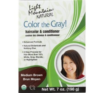 Light Mountain Clr Gry – Conditioner – Organic – Medbrwn – 7 Oz