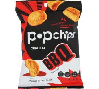 Popchips Potato Chip – Barbeque – Case Of 24 – 0.8 Oz.