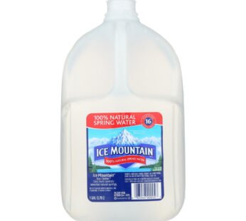 Ice Mountain 100% Natural Spring Water – Case Of 6 – 1 Gal