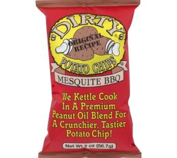 Dirty Chips – Potato Chips – Mesquite Bbq – Case Of 25 – 2 Oz.