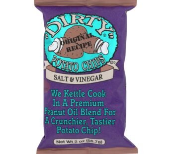 Dirty Chips – Potato Chips – Salt And Vinegar – Case Of 25 – 2 Oz.