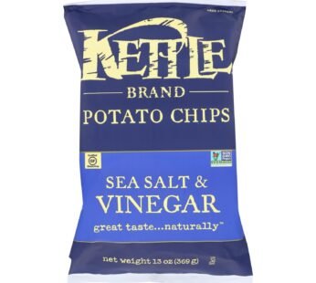 Kettle Brand – Potato Chps Sea Salt & Vngar – Case Of 9 – 13 Oz