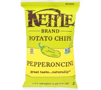 Kettle Brand Potato Chips – Pepperoncini – Case Of 15 – 5 Oz.