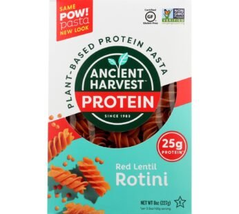 Ancient Harvest Pasta – Supergrain – Red Lentil And Quinoa Rotelle – Gluten Free – 8 Oz – Case Of 6