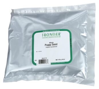 Frontier Herb Poppy Seed Whole A 1 Grade – Single Bulk Item – 1lb