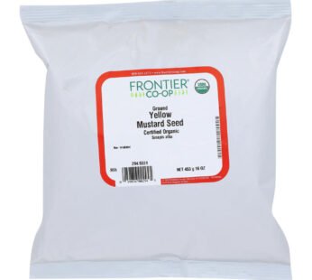 Frontier Herb Mustard Seed Organic Powder Yellow Ground – Single Bulk Item – 1lb