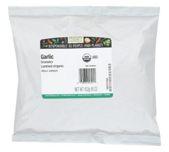 Frontier Herb Garlic Organic Granules – Single Bulk Item – 1lb