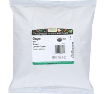 Frontier Herb Ginger Root Organic Powder Ground – Single Bulk Item – 1lb