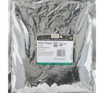 Frontier Herb Organic White Ground Pepper – Ft – 1 Lb.