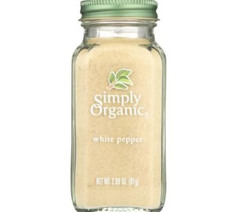 Simply Organic White Pepper – Case of 6 – 2.86 oz.