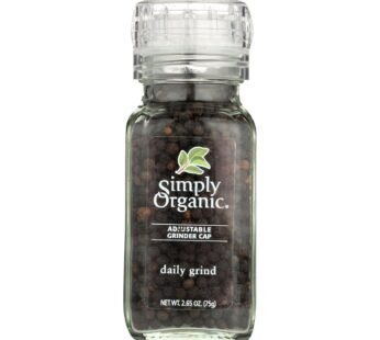 Simply Organic Daily Grind Black Peppercorns – Organic – Grinder – 3 Oz