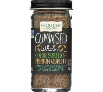 Frontier Herb Cumin Seed – Whole – Dewhiskered – 1.87 Oz